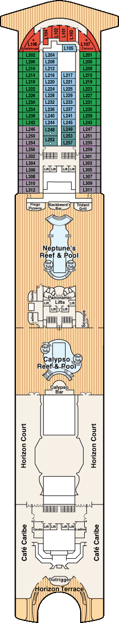 Lido dek