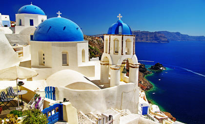 Cruisehaven Thira in Santorini, Griekenland