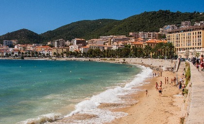 Ajaccio op Corsica van Frankrijk