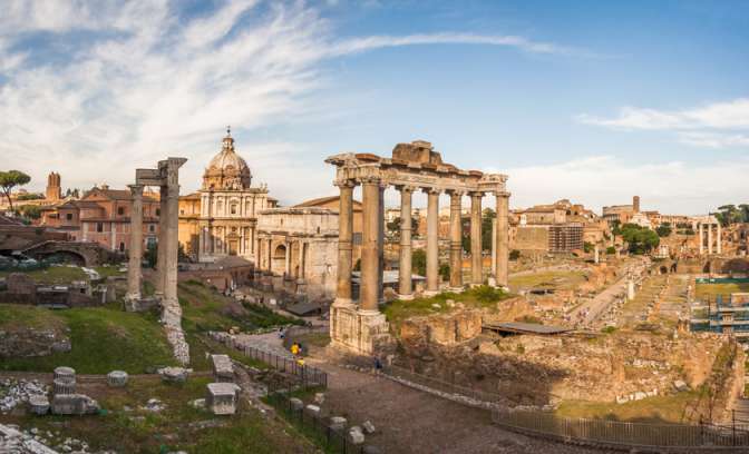 Het Forum Romanum in Rome