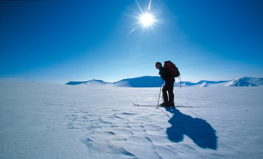 Langlaufen in Spitsbergen
