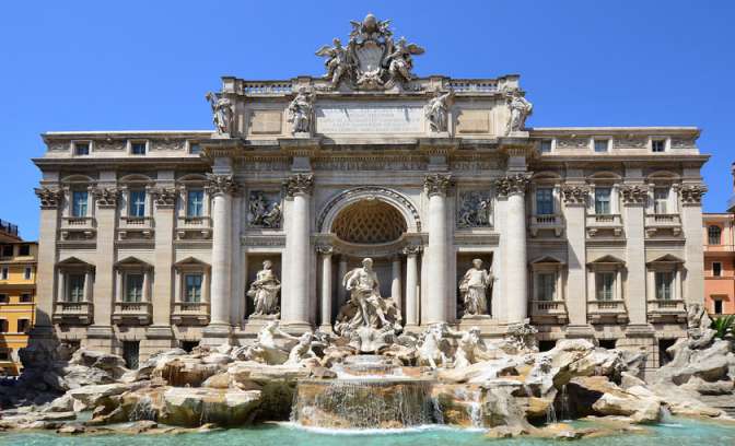 De Trevi fontijn in Rome