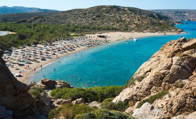 Vai beach op Kreta