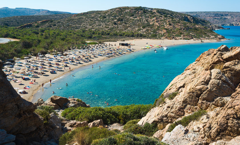 Vai beach op Kreta