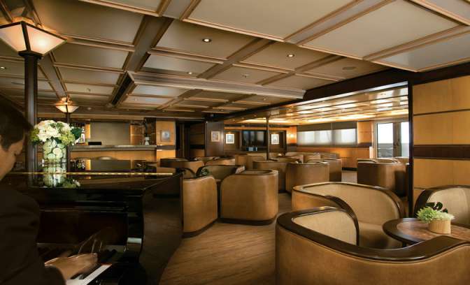 Lounge van Silverseas Cruises