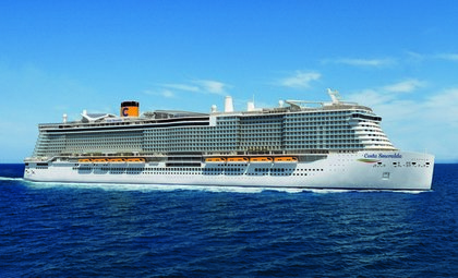Cruiseschip Costa Smeralda van cruise rederij Costa Cruises