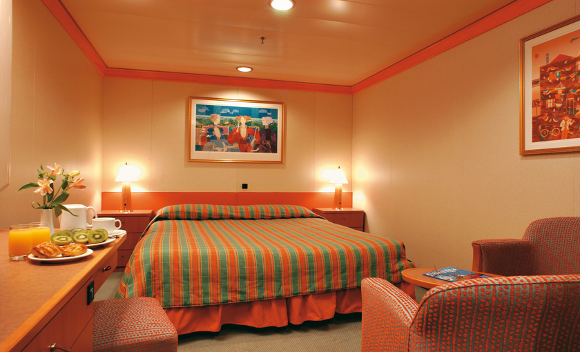 Een binnenhut op de Costa Magica