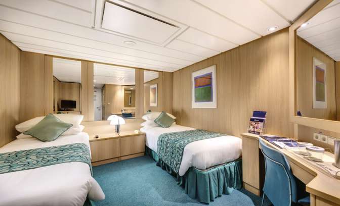 Een binnenhut op de MSC Sinfonia