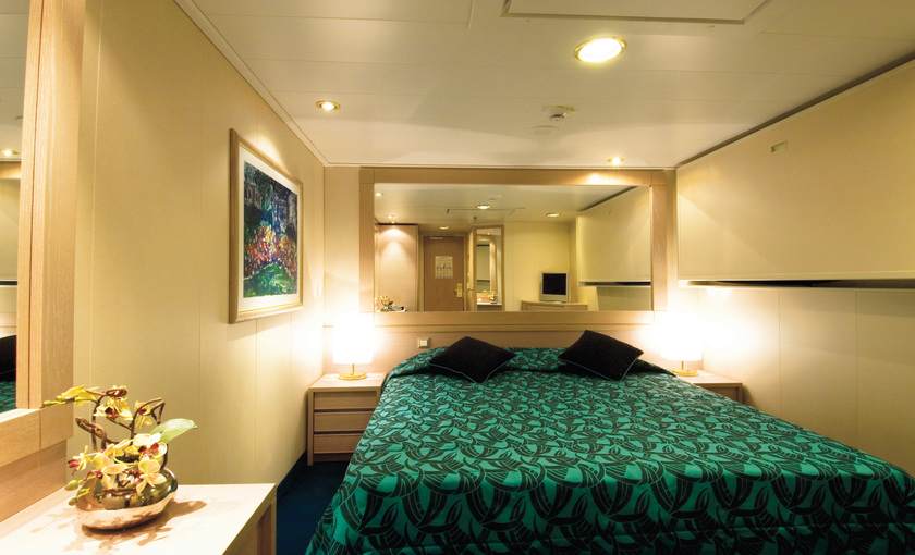 Een binnenhut op de MSC Musica