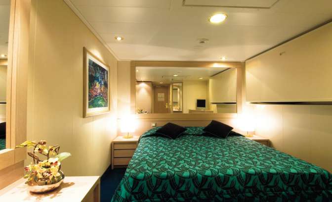 Een binnenhut op de MSC Musica