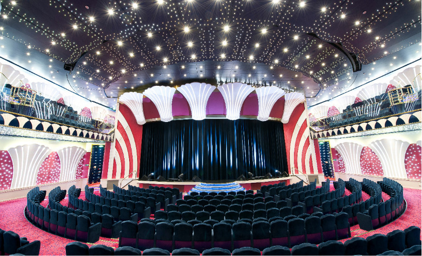 Het theater op de MSC Orchestra