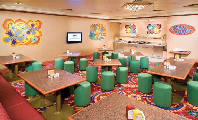 Een kindercafe op de Norwegian Gem van NCL