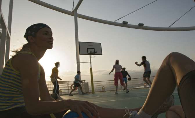 Sportdek op de AIDAdiva