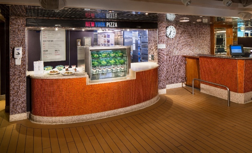 New york pizza op de MS Eurodam