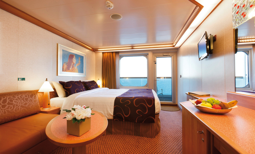 Een balkonhut op de Costa Favolosa