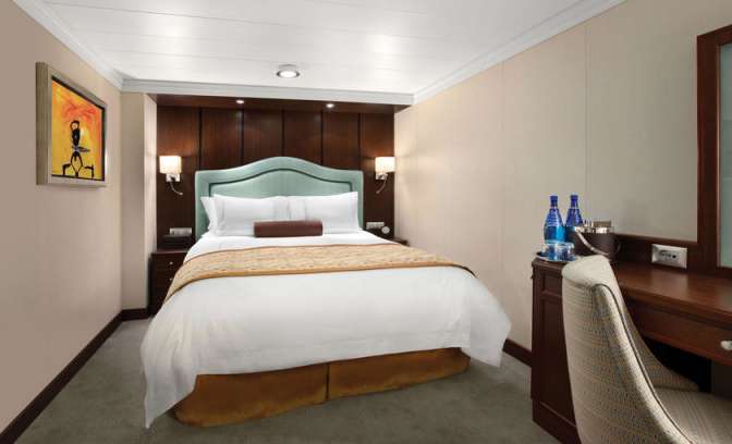 Een binnenhut op de Oceania Riviera van Oceania Cruises