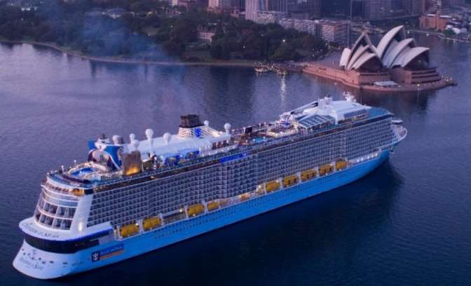 Het volledige schip de Ovation of the Seas