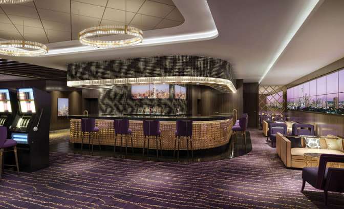 Casino skyline bar op de Norwegian Bliss