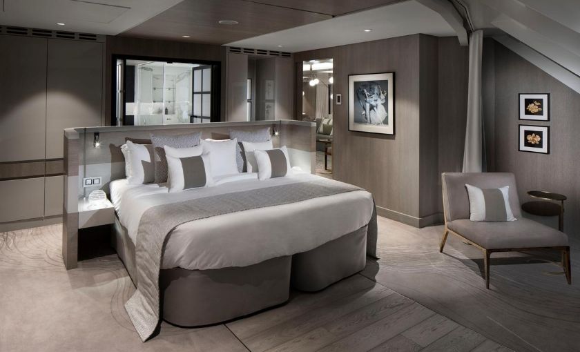Celebrity Apex iconic suite master bedroom