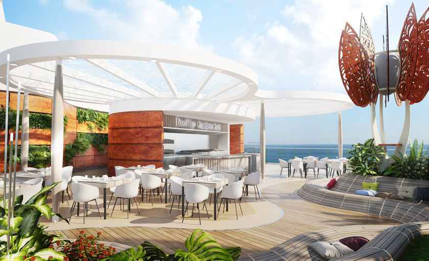 Celebrity Apex rooftop bar and garden
