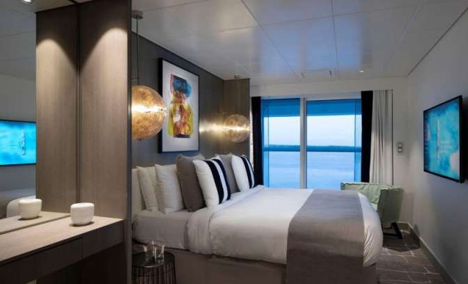 Celebrity Apex penthouse guest bedroom