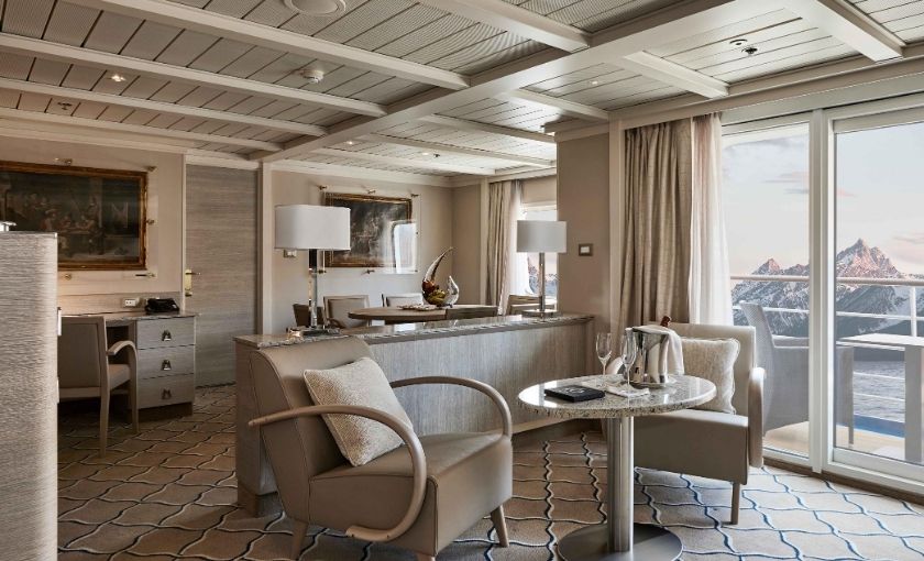 Owner suite op de Silver Cloud Expedition