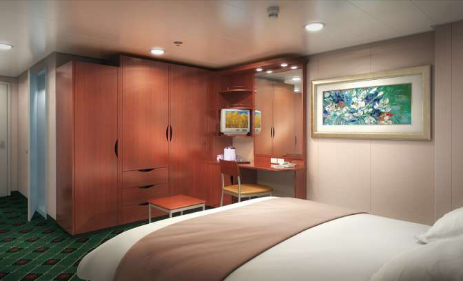 Een binnenhut op de Norwegian Sun van NCL