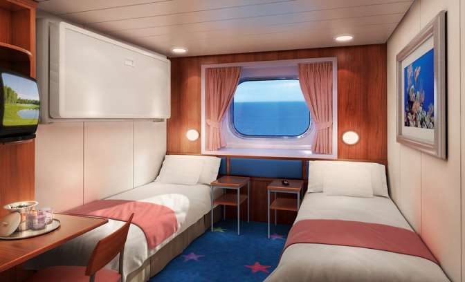 Een buitenhut op de Norwegian Dawn van NCL