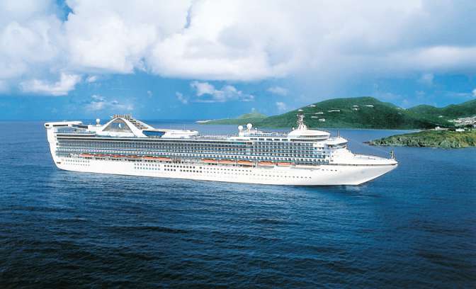 De Golden Princess van Princess Cruises
