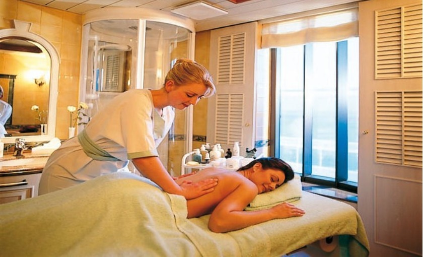 Een massage op de Sun Princess van Princess Cruises