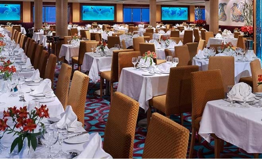 De eetzaal op de norwegian Star