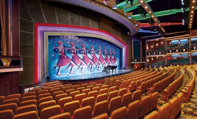 Het theater op de Explorer of the Seas